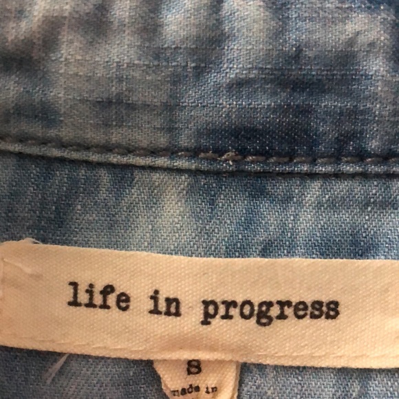 Forever21 Denim Wash Button Down Dress - Picture 4 of 5